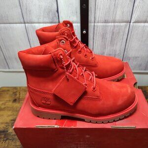 Timberland Red Waterproof Size 4.5 Men's Boots